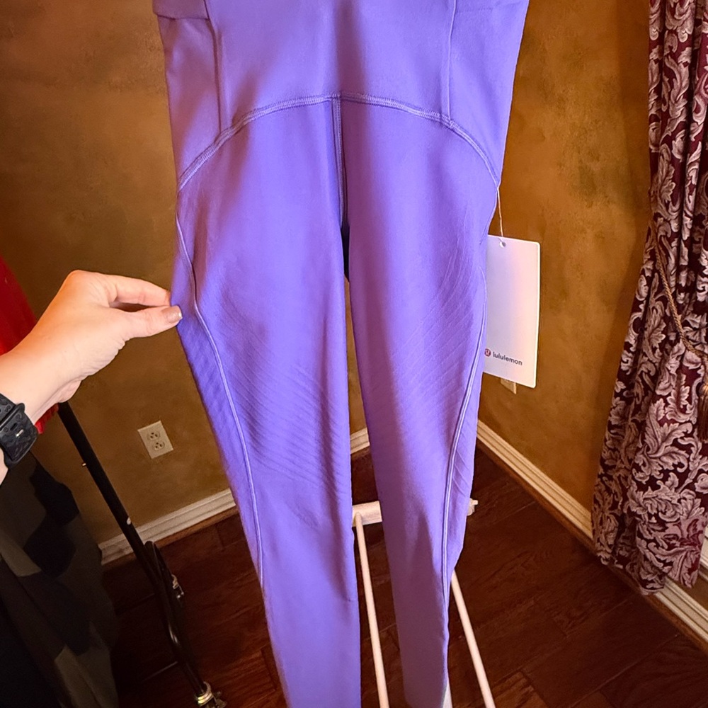 Lululemon SenseKnit Running Tights in Purple